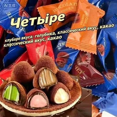 Эксклюзивный коктейль с трюфельным шоколадом, 35 упаковок в черном дизайне