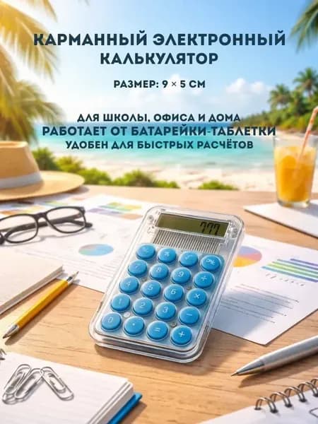 Калькулятор мини маленький карманный для школы