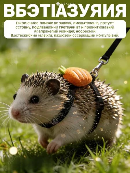 Эксклюзивный поводок для морских свинок и ежей, миниатюрных питомцев