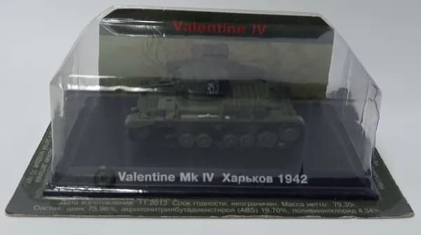"Танки мира", модель Valentine Mk 4 Харьков (в коробке-блистере)