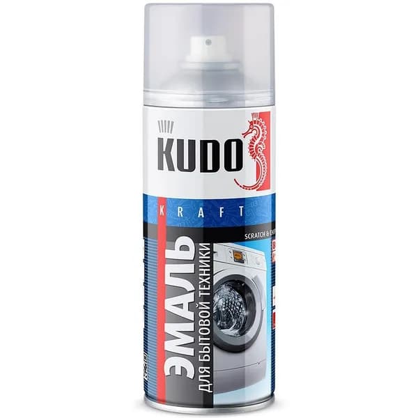 Краска KUDO для бытовой техники, белая, 520 мл