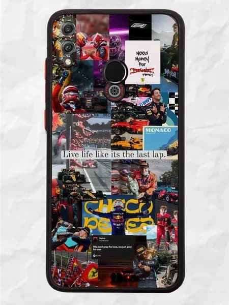 Чехол Honor 8x силиконовый коллаж F1
