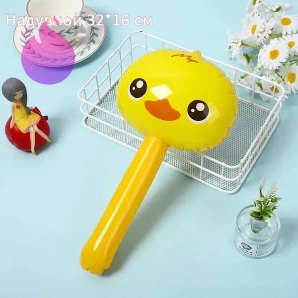 Надувная игрушка из ПВХ 30 см для игр в воде и развития моторики детей от 3 лет