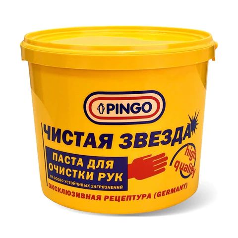 Паста очищающая средство для рук, 5 л, PINGO (Пинго), ЧИСТАЯ ЗВЕЗДА, от самых стойких загрязнений, банка (85010-12)