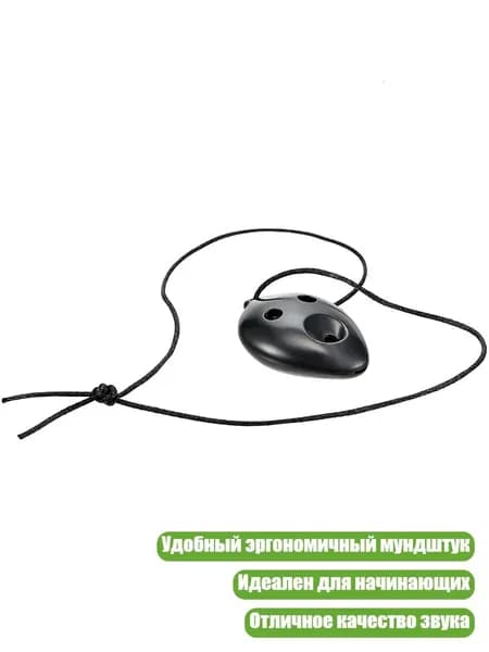 Маленькая пластиковая окарина с 6 отверстиями, удобный мундштук, подходит для ежедневных тренировок
