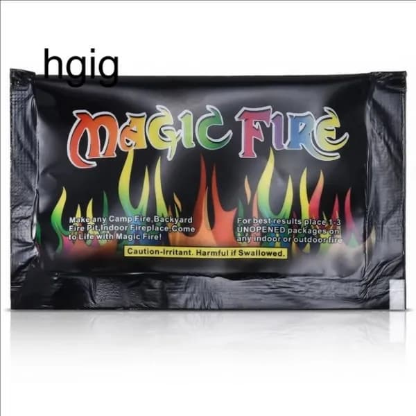 Красящий порошок Magic Fire Flame зеленый 10 гр., набор для костра, магический огонь для кемпинга на открытом воздухе