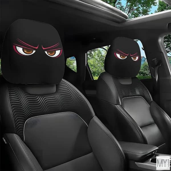 1шт Douyin Накидка на сиденье на Передние сиденья/Обшивка салона автомобиля арт/Прикольная наволочка с автомобильным принтом