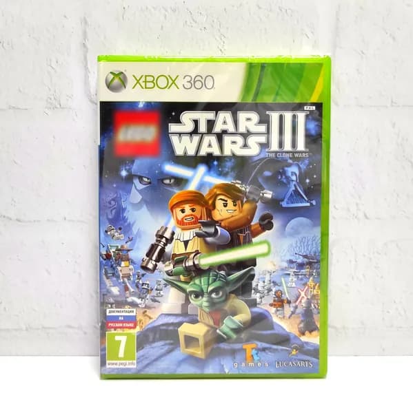 LEGO Star Wars 3 (III) The Clone Wars Война Клонов Английский язык Видеоигра на диске Xbox 360