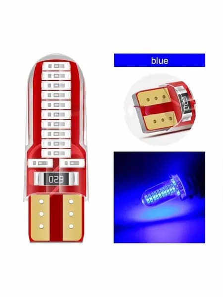 Лампа автомобильная T10, W5W/T10, 4 шт. арт. W5W_24 SMD
