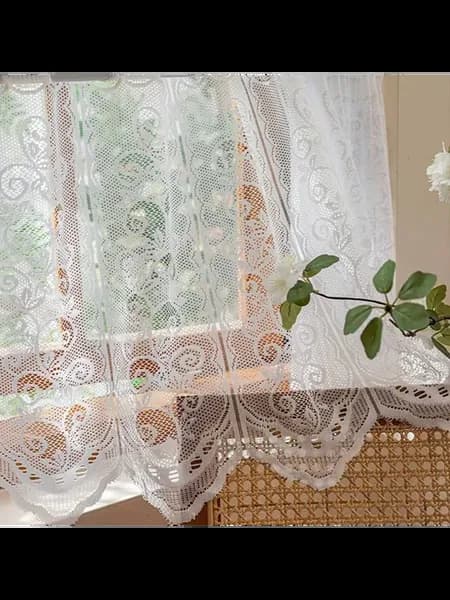 Ламбрекен портьера белый 140х60 см