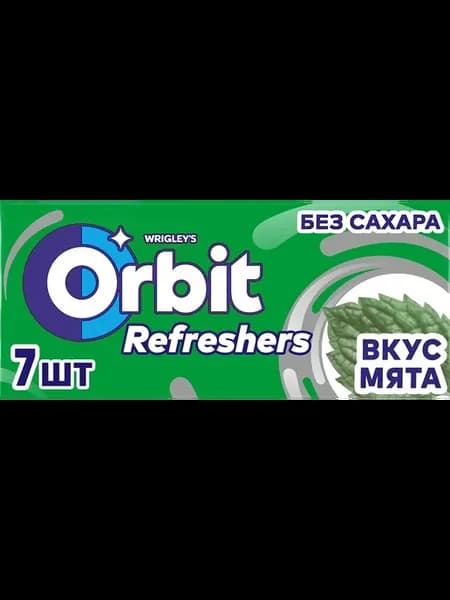 Жевательная резинка ORBIT Refreshers Мята, 16г