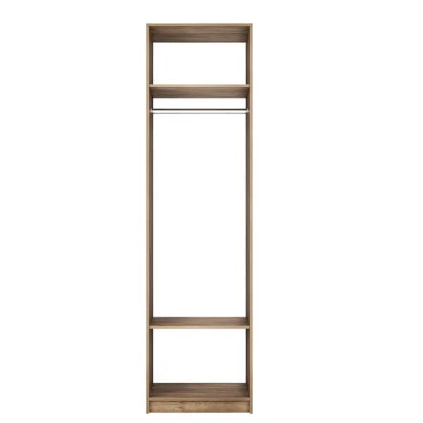 Гардеробная система: Корпус-штанга/полки, 60x51x220 см. Крафт табачный