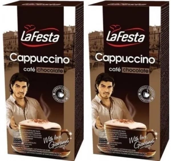 La Festa Каппучино Шоколад 12,5 г*10 пакетиков, 2шт