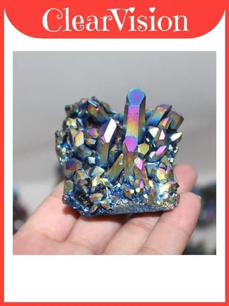 самородокRainbow titanium crystal mineral for ornamentation 50g