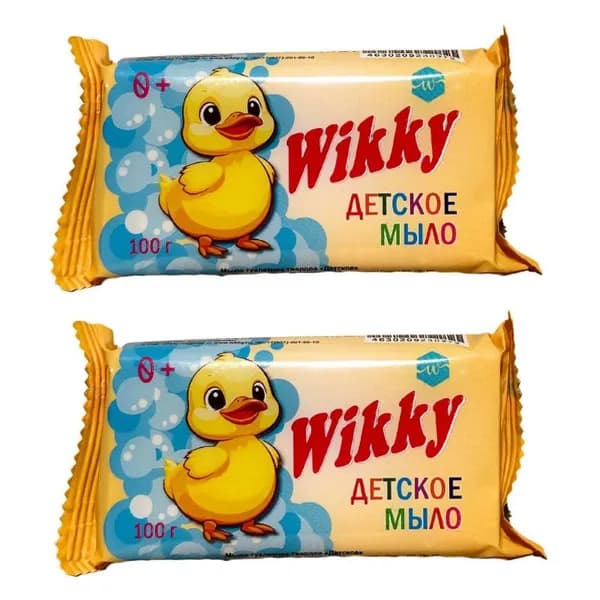 Калужский блеск Мыло твердое Wikky, детское, 100 г, 2 штуки