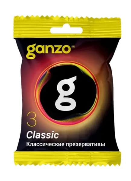 Презервативы Классические Ganzo Classic 3шт. в пакете