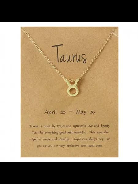 Кулон &quot Знаки Зодиака&quot TAURUS - ТЕЛЕЦ на цепочке