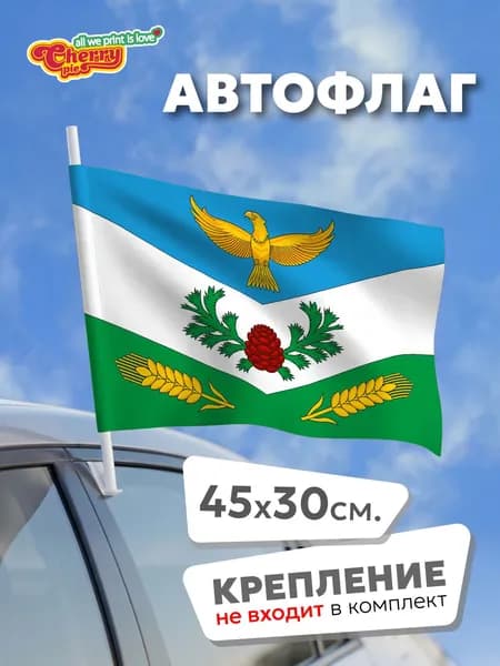 Флаг 45x30 Мирный (Томская область)