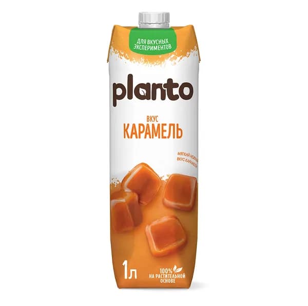 Напиток соевый с миндалём Карамель Barista, Planto, 1 л, Россия
