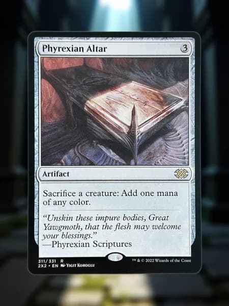 Магия сбора прокси-карт Высококачественные нефольговые Phyrexian Altar 2X2 #311