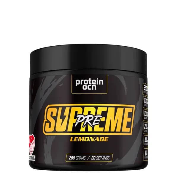 Protein Ocean Pre-Workout Supreme Энергия, Производительность и Выносливость, Предтренировочная Добавка, Вкус Лимонада, 280 г