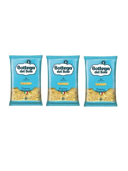 Bottega Макаронные изделия Спирали, 400 гр, 3 уп