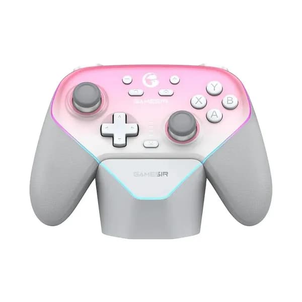 Беспроводной Геймпад GameSir Super Nova с док-станцией, Белый/Розовый
