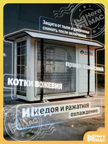 Козырёк для наружного блока кондиционера, защита от дождя, снега и солнца, 40*80 см, универсальный водоотталкивающий чехол HEREMAC