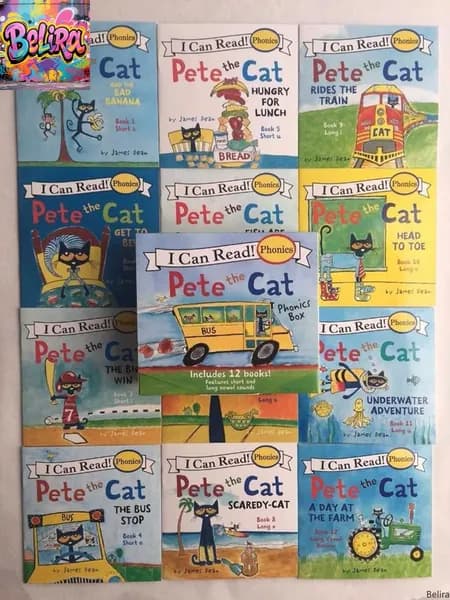 Pete the Cat I Can Read 12 книг на английском | Palmer James Dean