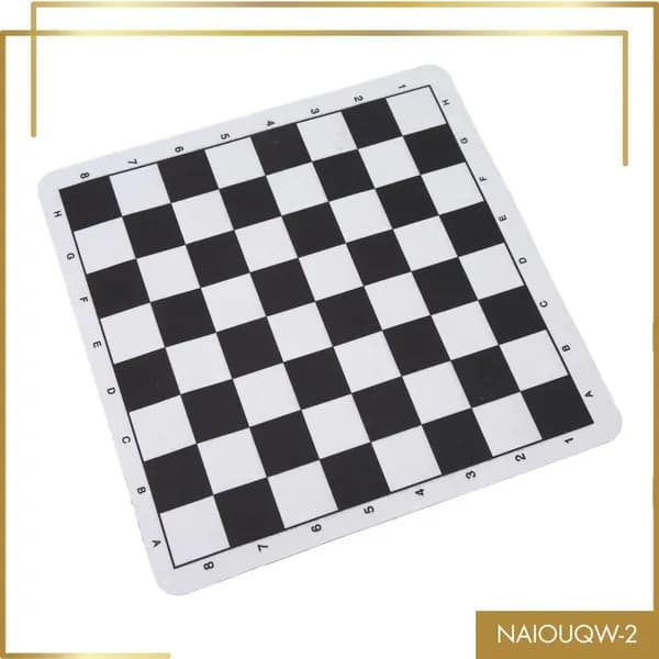 Шахматный коврик из PU-кожи, легкий и удобный, для игры дома и в дороге