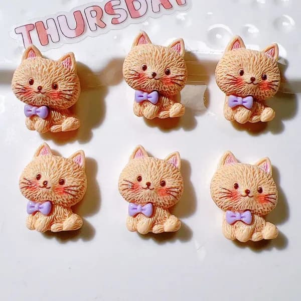 10pcs смоляной котенок / рыба / щенок DIY ювелирные аксессуары