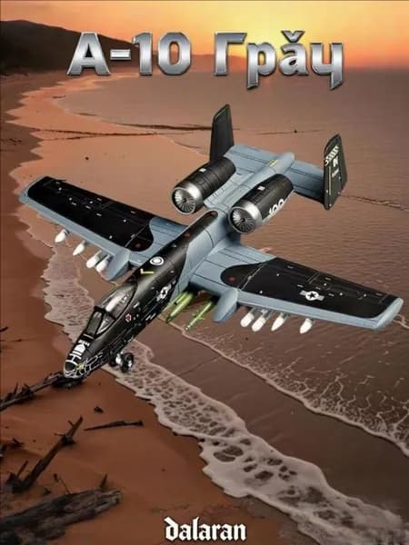 A-10 Thunderbolt 1/72, модель без клея, аналог Су-25