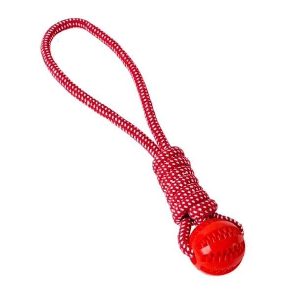 Мяч-игрушка для собак для жевания и тренировки, красный
