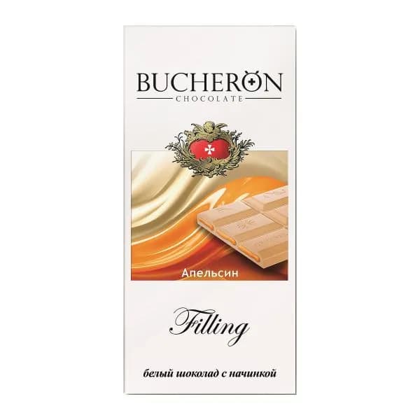 Шоколад белый с начинкой со вкусом апельсина Bucheron Filling 85г