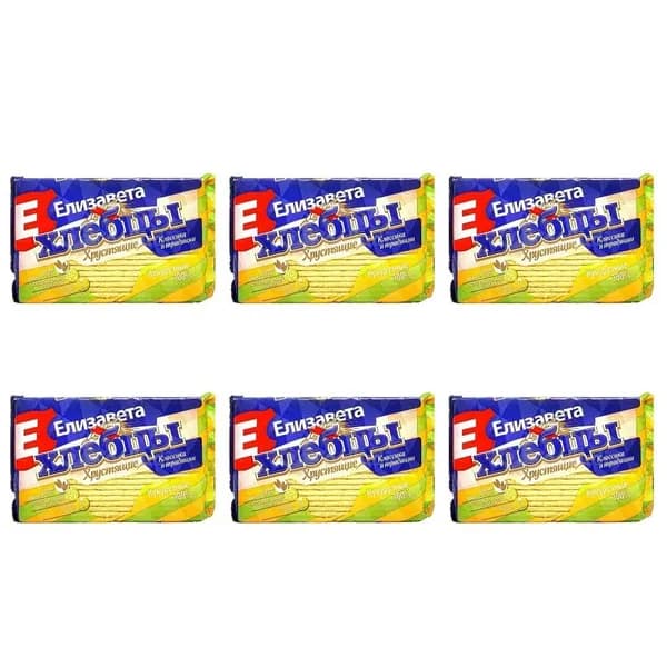 Елизавета Хлебцы Кукурузные, хрустящие, 90 г, 6 уп.