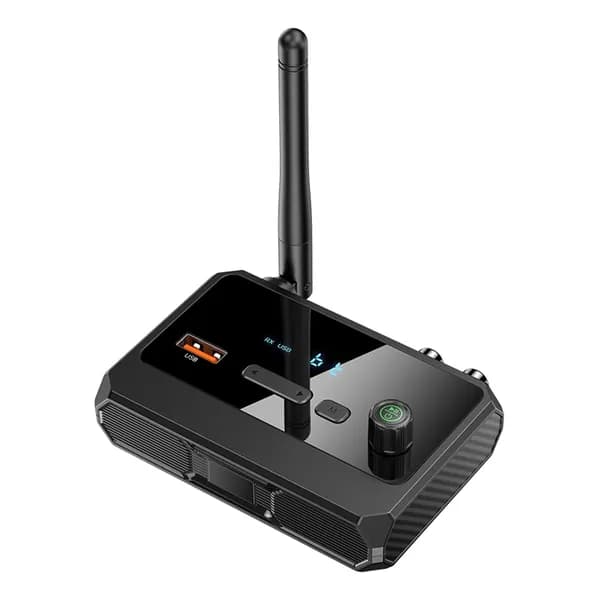 Bluetooth-приёмник версии 5.3 для аудиосистем с цифровым оптическим, AUX и RCA-выходами
