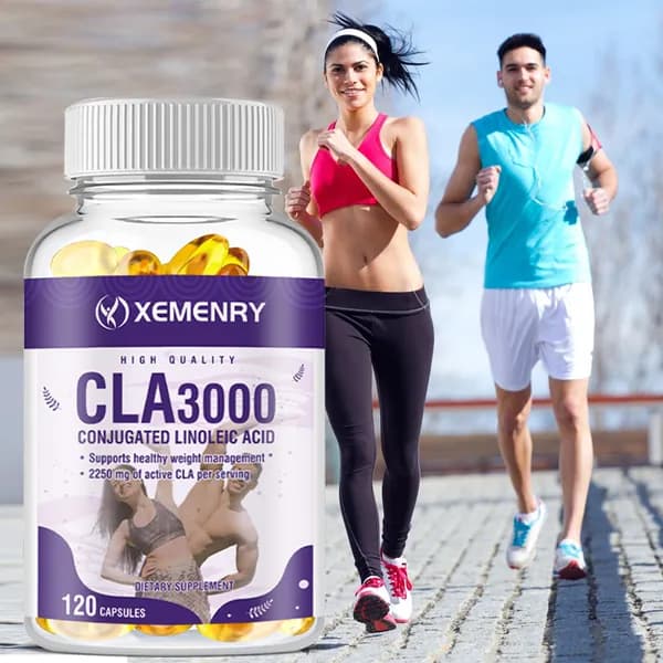 Биологически активная добавка Xemenry CLA 3000 на основе конъюгированной линолевой кислоты разработана для поддержания здорового контроля веса, ускорения метаболизма жиров и сохранения мышечной массы.