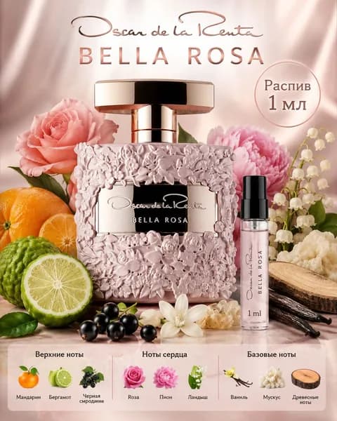 OSCAR DE LA RENTA Наливная парфюмерия Bella Rosa 1 мл 1 мл