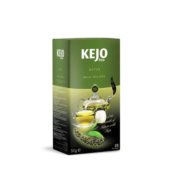 Чай зелёный KEJOfoods DETOX MILK OOLONG в пакетиках 25*2гр картон