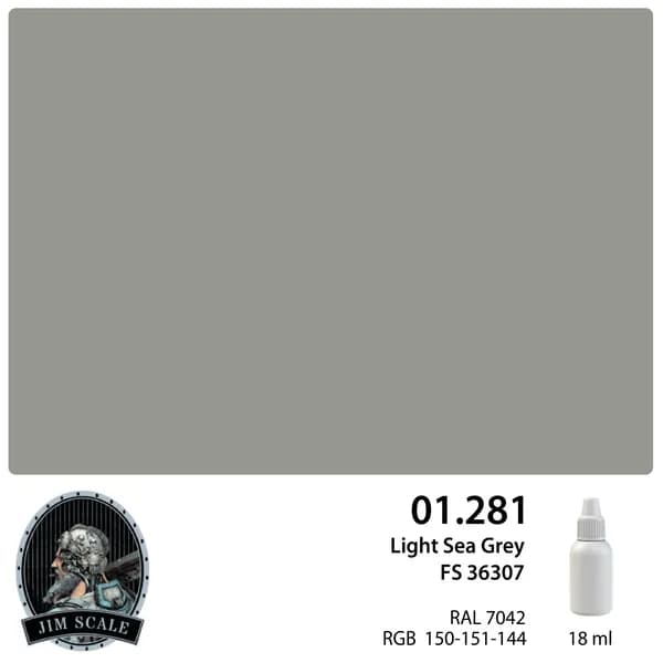 01.281JIM Краска водно-акриловая цвет Light Sea Grey FS 36307 Jim Scale