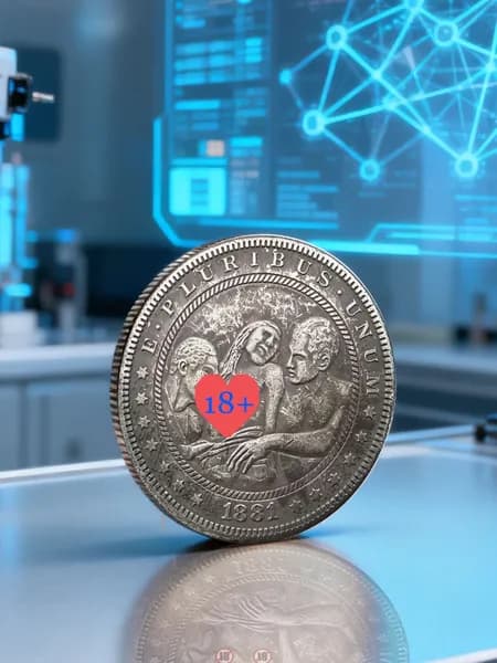 Монеты/Серебряные доллары Моргана/Это редкая находка для энтузиаста. 38mm Двусторонняя памятная монета для сексуальной женщины