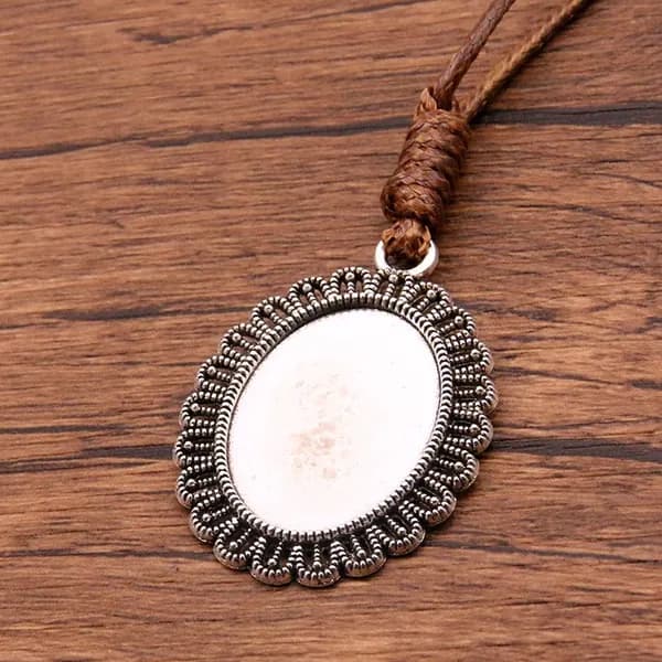 1PCS Нижняя опора серебряного ожерелья 18*25 мм