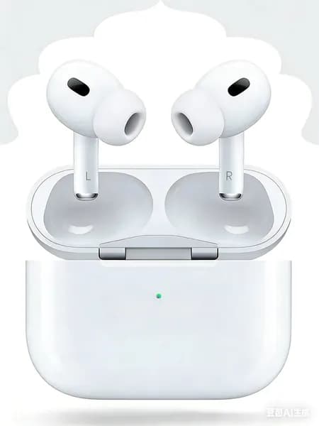 Наушники беспроводные с микрофоном, Bluetooth, Lightning, белый, серый металлик
