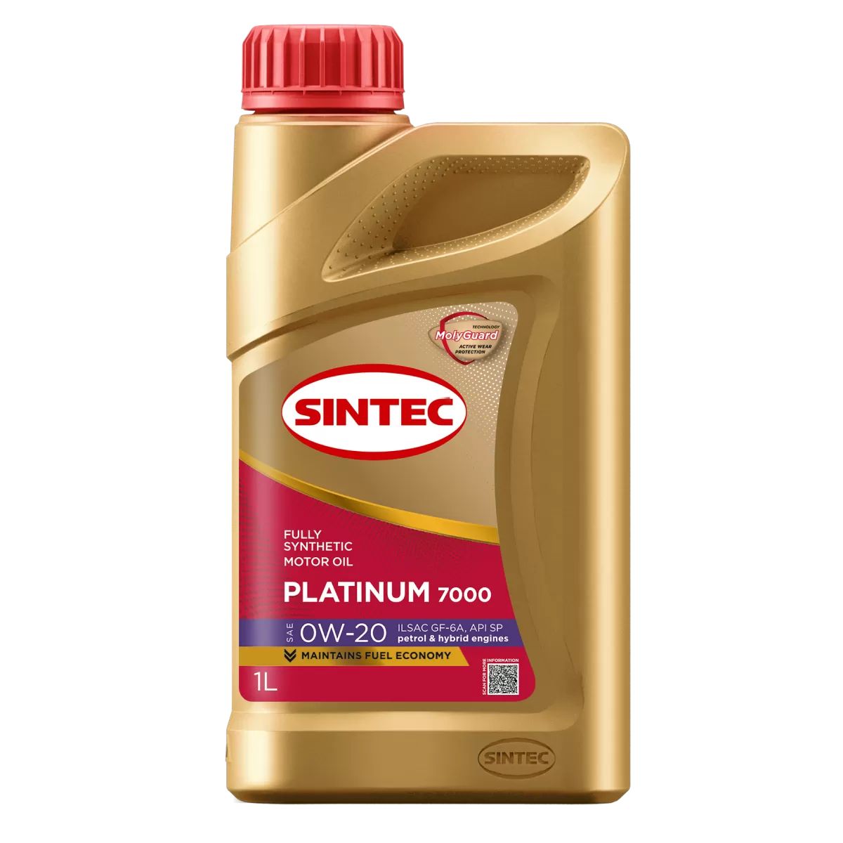 SINTEC Platinum 7000 ILSAC GF-6A API SP 0W-20 Масло моторное, Синтетическое, 1 л