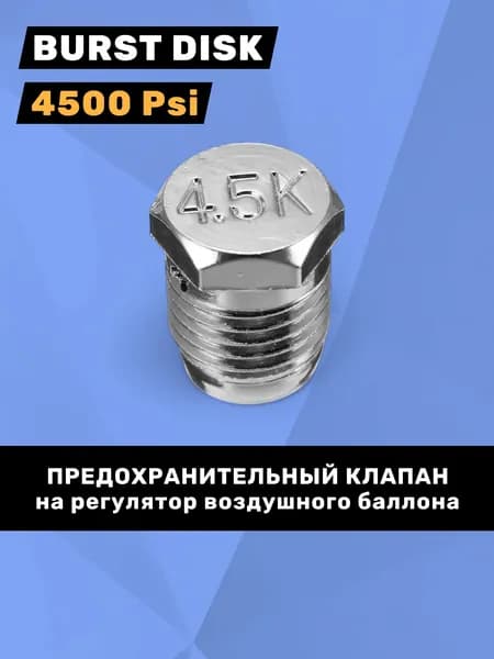 Предохранительный клапан Burst Disk 4.5К (4500 Psi)