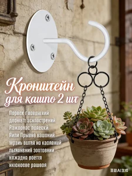 Кронштейн для кашпо 2 шт