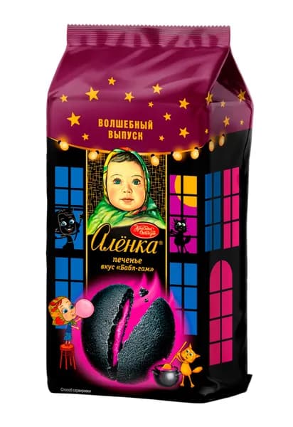 Печенье АЛЕНКА вкус бабл гам 120г, Кр.Октябрь