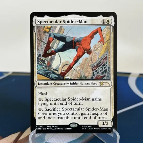 Магия сбора прокси-карт Высококачественные нефольговые карты Spectacular Spider-Man #1