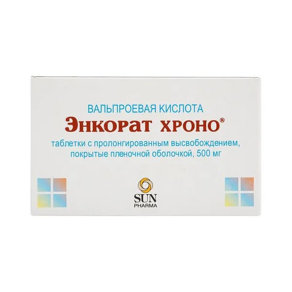 Энкорат хроно таблетки с пролонгированным высвобождением п/о плен. 500мг 30шт