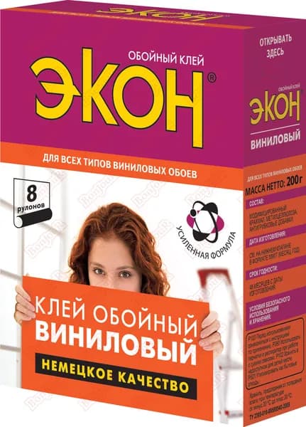 Обойный клей ЭКОН Виниловый, 200 г